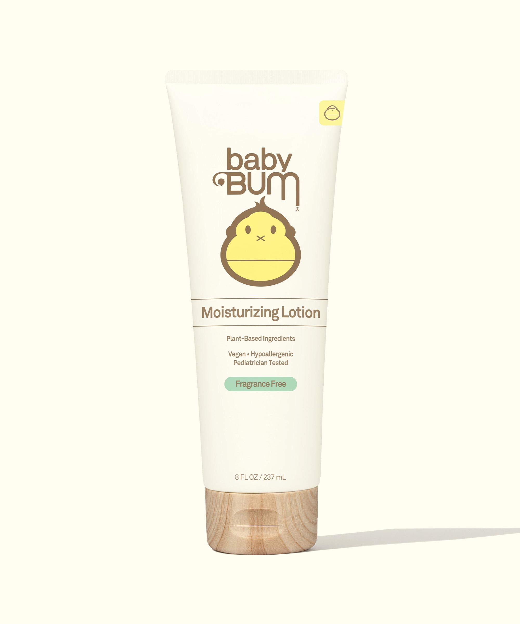 Tube of Baby Bum Moisturizing Lotion with Monoi Coconut Oil, Shea, and Cocoa Butters, 8 fl oz, non-greasy, vegan, fragrance-free, Baby Bum