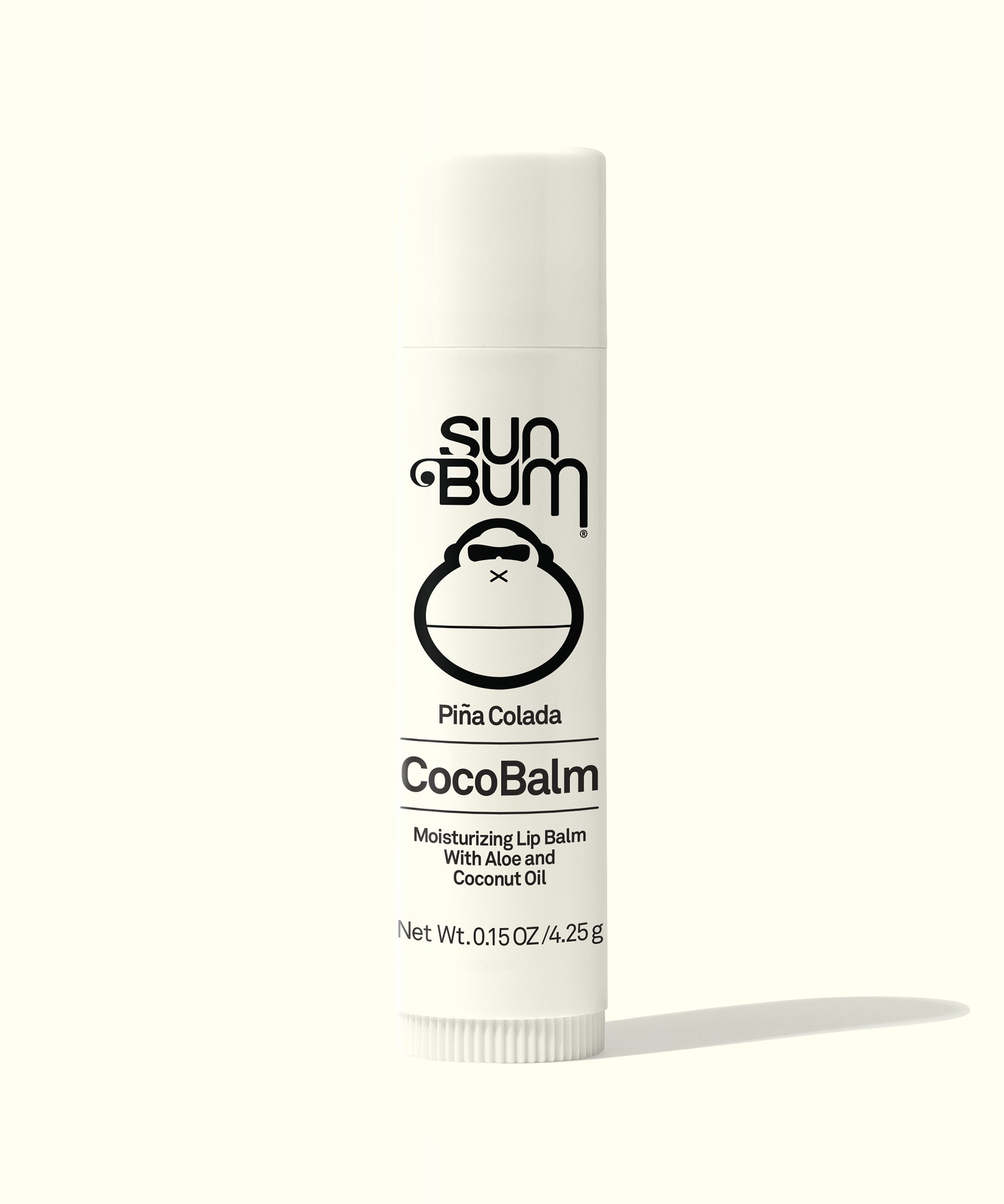 CocoBalm Lip Balm - Piña Colada by Sun Bum, moisturizing with aloe and coconut oil, Sun Bum