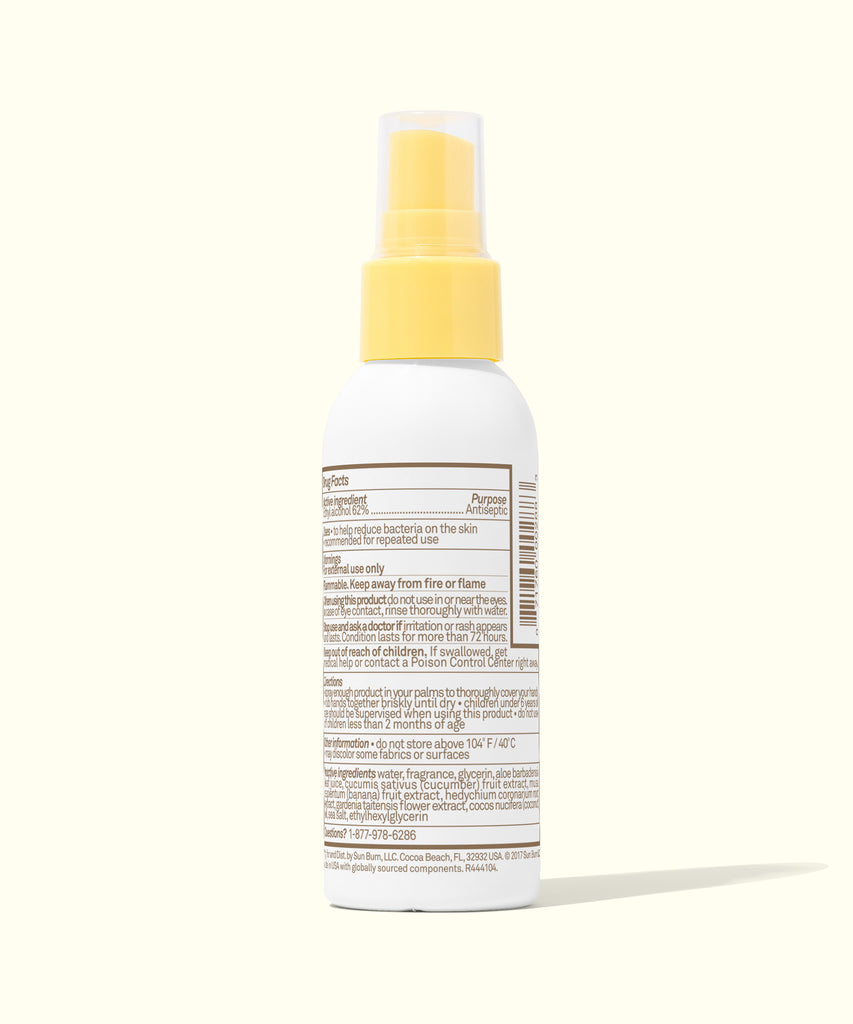 Hand sanitizer to use top around babies