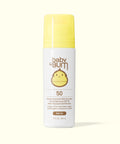 Baby Bum sunscreen roll-on bottle with yellow cap on a white background