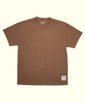 Original Tee (Brown), a brown short sleeve cotton shirt displayed flat