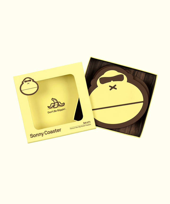 Rubber Coasters- 4 Pack