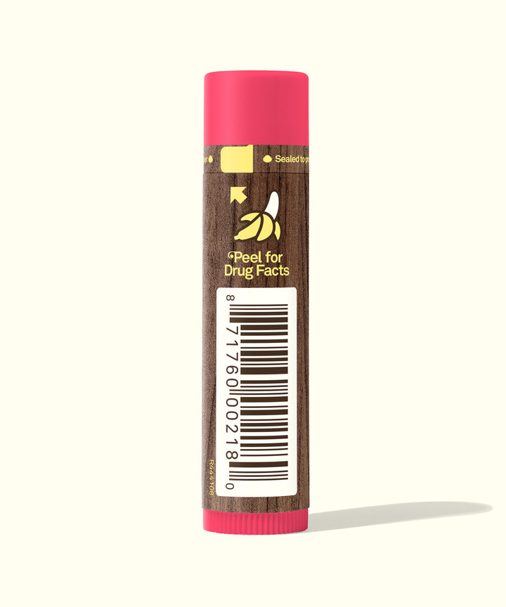 Original SPF 30 Sunscreen Lip Balm in Watermelon flavor, designed to protect and moisturize with Aloe and Vitamin E for all-day comfort by Sun Bum.