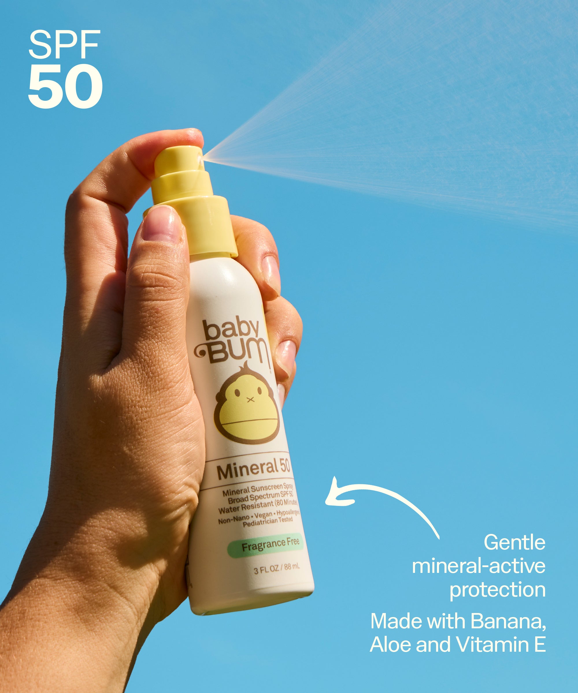 summer infant 28950 Baby Sun Bum Mineral SPF 50 Spray Sunscreen