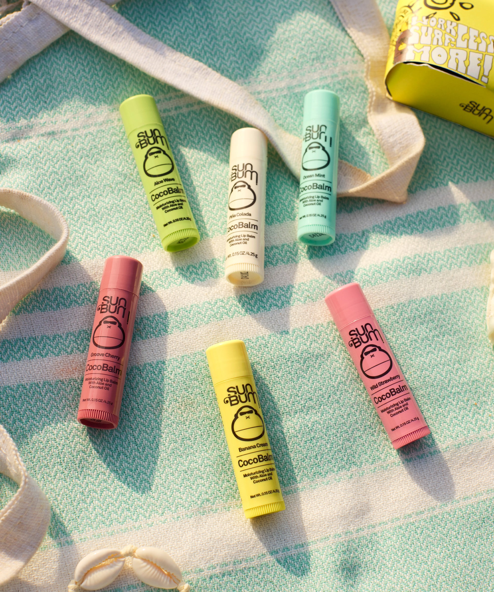 aloe vera plant on lips CocoBalm, Moisturizing Lip Balm - Aloe Wave