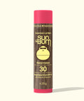 Sun Bum sunscreen lip balm with watermelon flavor on a white background