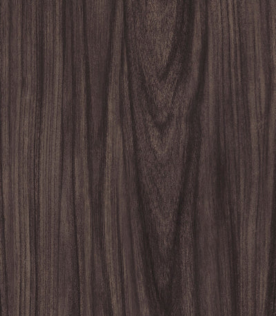 Close-up of rich, dark brown woodgrain texture used as the background pattern for Sun Bum SPF 15 sunscreen packaging.