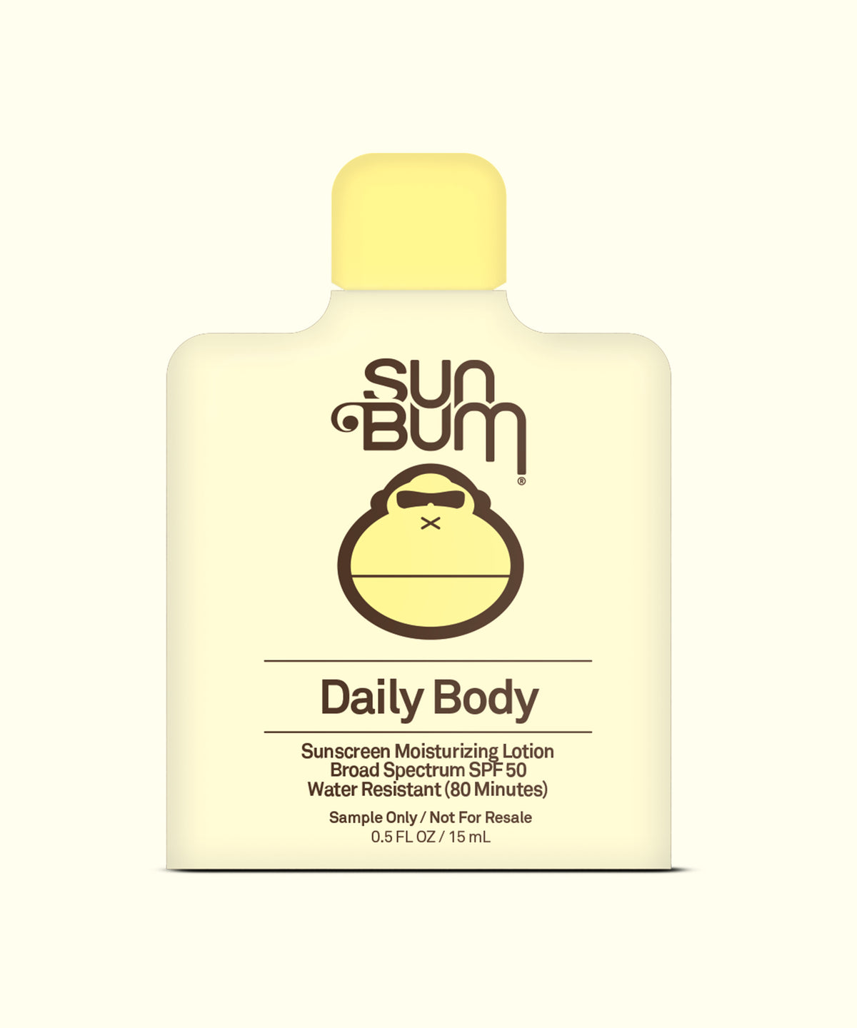 Sun Bum Daily Body sunscreen moisturizing lotion bottle on a white background