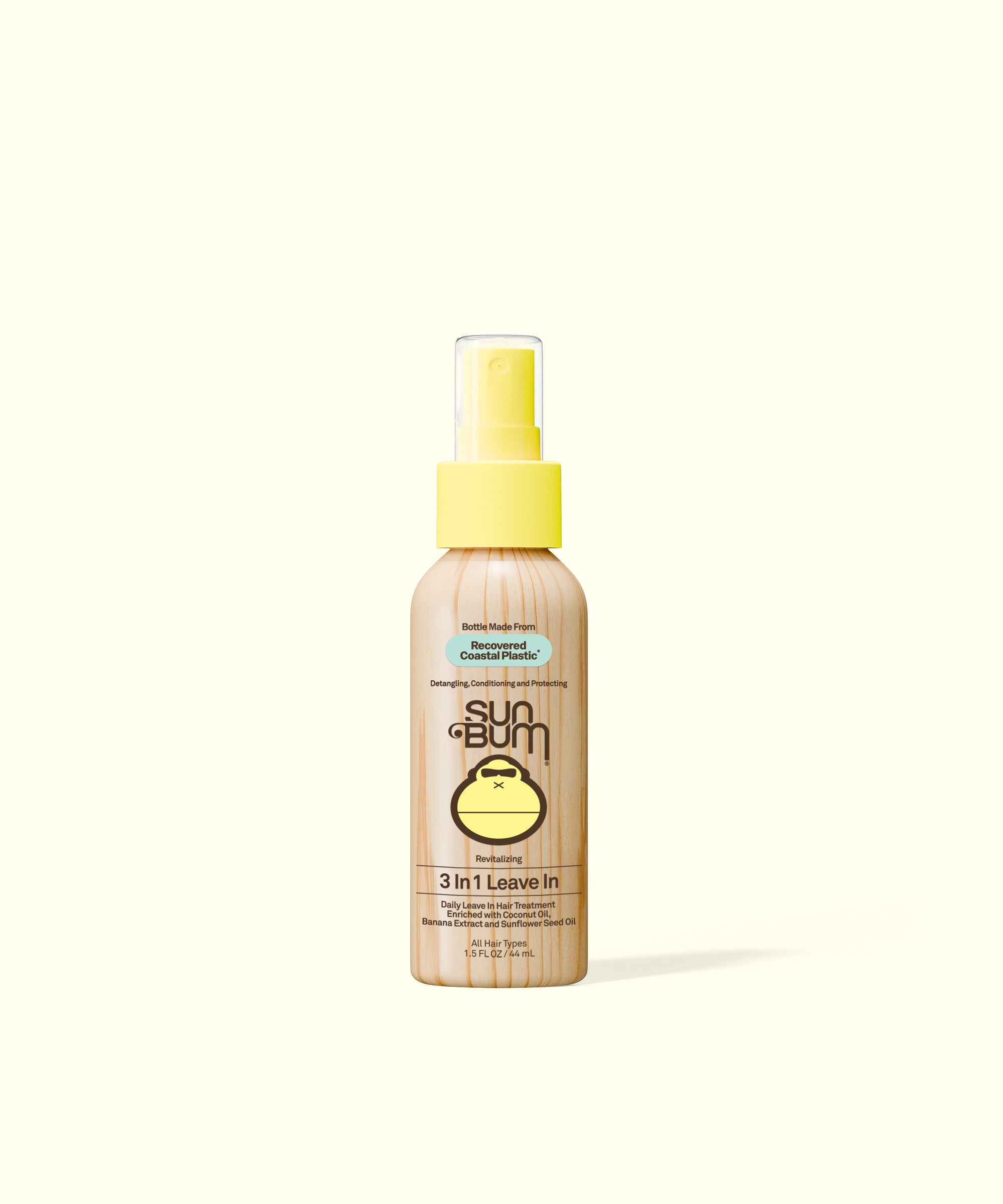 Sun Bum 3-in-1 Leave In product bottle on a white background