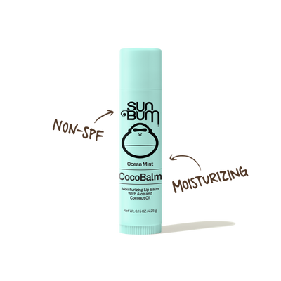 Sun Bum CocoBalm Ocean Mint Lip Balm with aloe and coconut oil for deep moisture, non-SPF – CocoBalm Collection - Sun Bum.