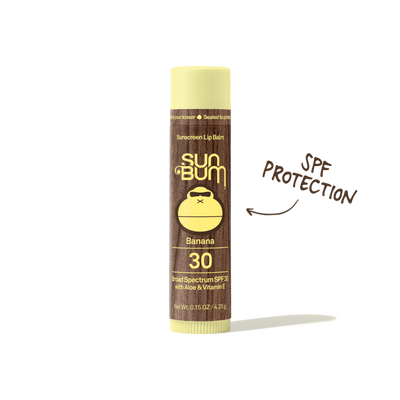 Sun Bum Banana Lip Balm with SPF 30 for sun protection and hydration – OG Lip Balm Collection - Sun Bum.