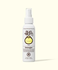 Sun Bum Detangler bottle on a white background