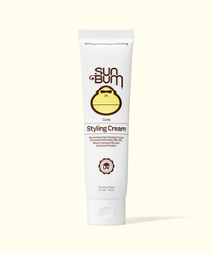 Sun Bum Styling Cream tube on a white background