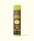 Sun Bum Sunscreen Lip Balm in Kiwi flavor on a white background