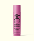 Pink Sun Bum CocoBalm lip balm on a white background