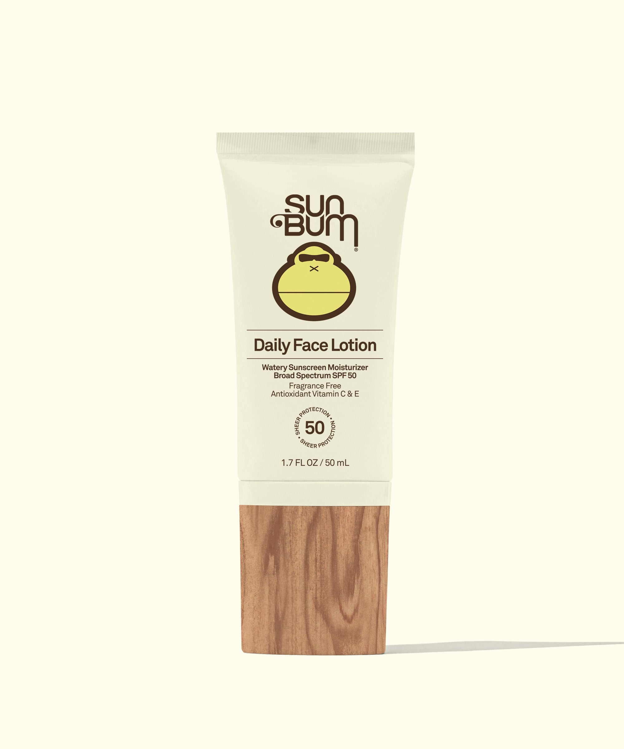 Sun Bum Daily Face Lotion on a white background