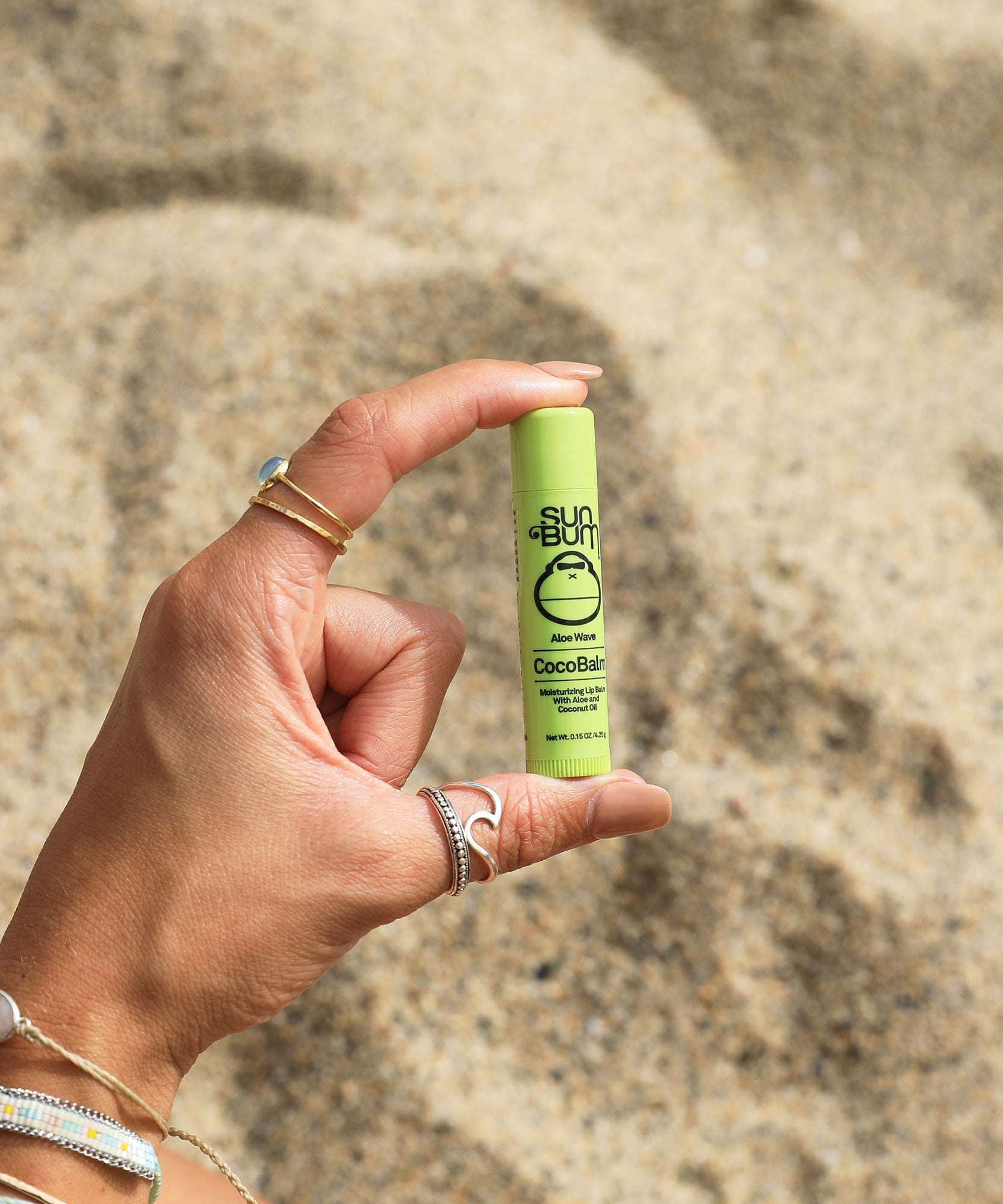 美容液 coco-mama CocoBalm, Moisturizing Lip Balm - Aloe Wave | Sun Bum